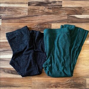 Torrid Sleep shimmer ribbed pull-on flare lounge pants size 2 2x 18 20